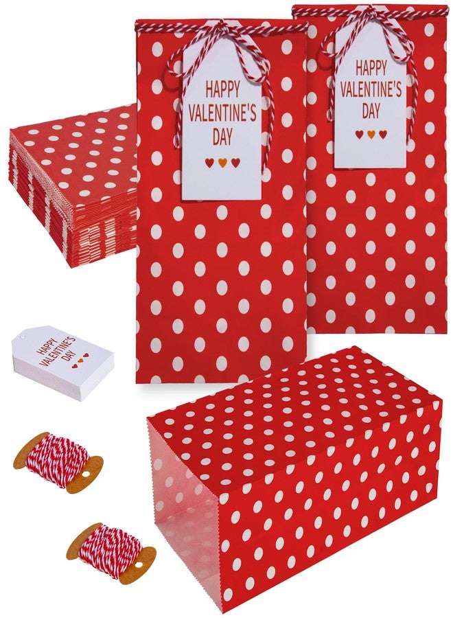 AISunGoo أكياس هدايا عيد الحب من AISunGoo، 30 قطعة، مع بطاقات، مناسبة لحفلات الأطفال في الفصول الدراسية، أكياس ورقية لتوزيعات حفلات عيد الحب. - Image 1