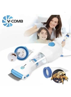 Electric Lice Removal Comb - Ergonomic & Safe for Kids & Pets - Professional Anti-Lice Tool with Enhanced Features for Effective Hair Care