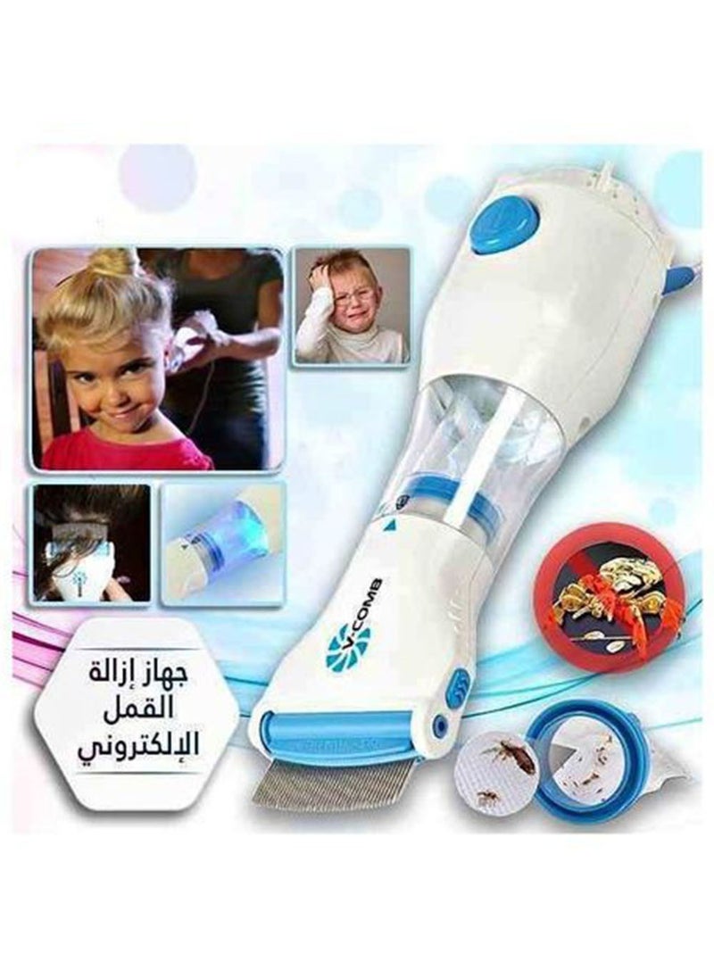 V-Comb - Electric Lice Removal Comb - Ergonomic & Safe for Kids & Pets - Professional Anti-Lice Tool with Enhanced Features for Effective Hair Care - Image 1