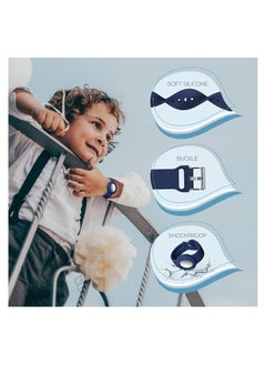 SYOSI Airtag Wristbands for Kids Soft Silicone Airtag Bracelet Lightweight Waterproof Compatible with Apple Airtag Watch for Children and Toddler 2 Pcs  - Image 3