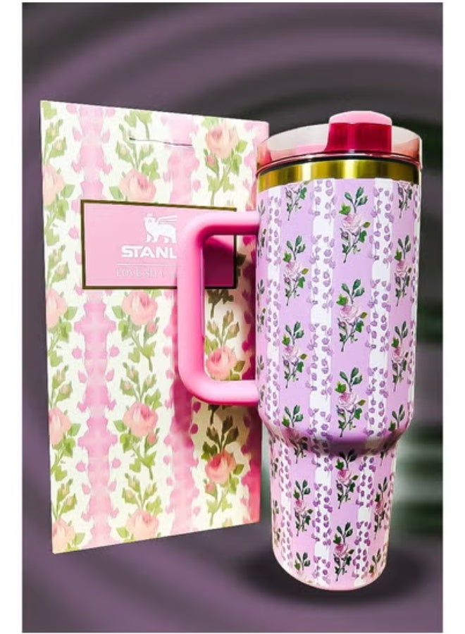 Stanley 40oz Stainless Steel Travel Tumbler with Reusable Straw | Leakproof Flow-Style Lid | BPA Free & Eco Friendly | Double Wall Vacuum Insulated | Keeps Drinks Hot for 16 Hours & Cold for 24 | Dishwasher Safe | Slim Base Fits Car Cup Holders | Durable Ergonomic Handle for Work, Travel & Outdoor Adventures - Image 3