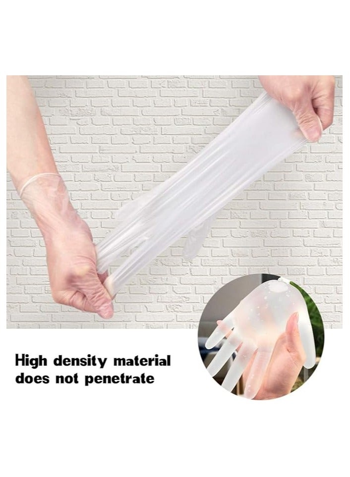 ECVV 100 Pack Disposable Transparent Vinyl Gloves, Non-sterile, Food Safe, Latex Free, Virus Protection, Protective Gloves, Premium Quality for Everyday Use, Large  - Image 2