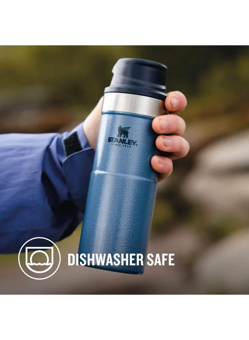 Stanley Stanley Trigger Action Travel Mug 0.35L / 12OZ Hammertone Lake â€“ Leakproof | Tumbler for Coffee, Tea & Water | BPA FREE | Stainless-Steel Travel Cup | Dishwasher Safe | Lifetime Warranty