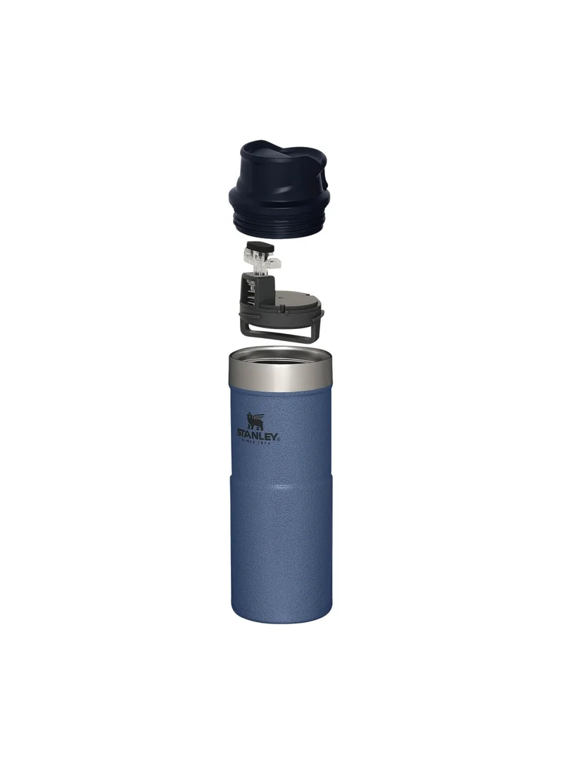 Stanley Stanley Trigger Action Travel Mug 0.35L / 12OZ Hammertone Lake â€“ Leakproof | Tumbler for Coffee, Tea & Water | BPA FREE | Stainless-Steel Travel Cup | Dishwasher Safe | Lifetime Warranty