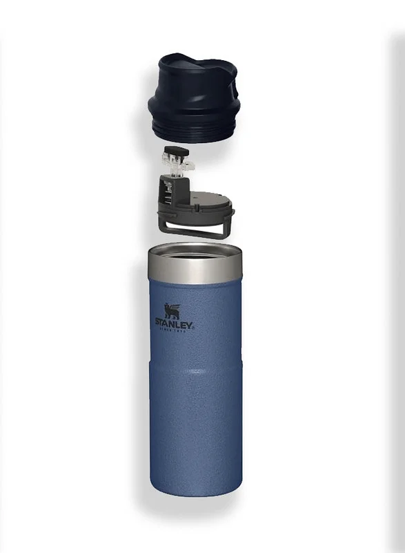 Stanley Stanley Trigger Action Travel Mug 0.35L / 12OZ Hammertone Lake â€“ Leakproof | Tumbler for Coffee, Tea & Water | BPA FREE | Stainless-Steel Travel Cup | Dishwasher Safe | Lifetime Warranty