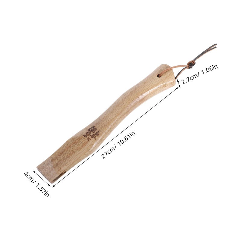 26cm Wooden Replacement Handle With Wedge For Outdoor Gardening And Camping Axe - Image 3