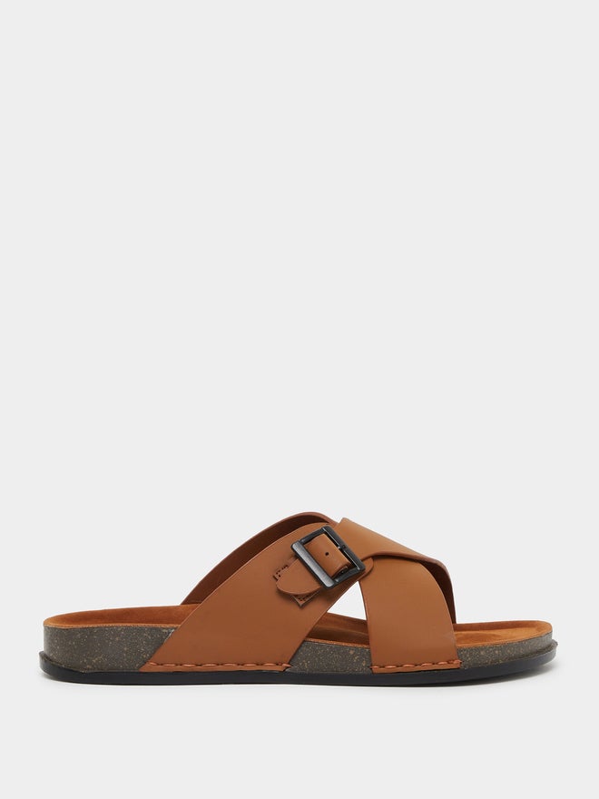 ستايلي صنادل ستايلي بنعل سميك بحزام متقاطع - Image 1