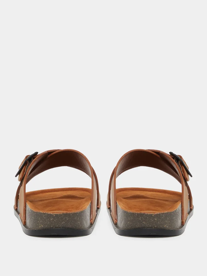 Styli Styli Cross Band Platform Sole Sandals