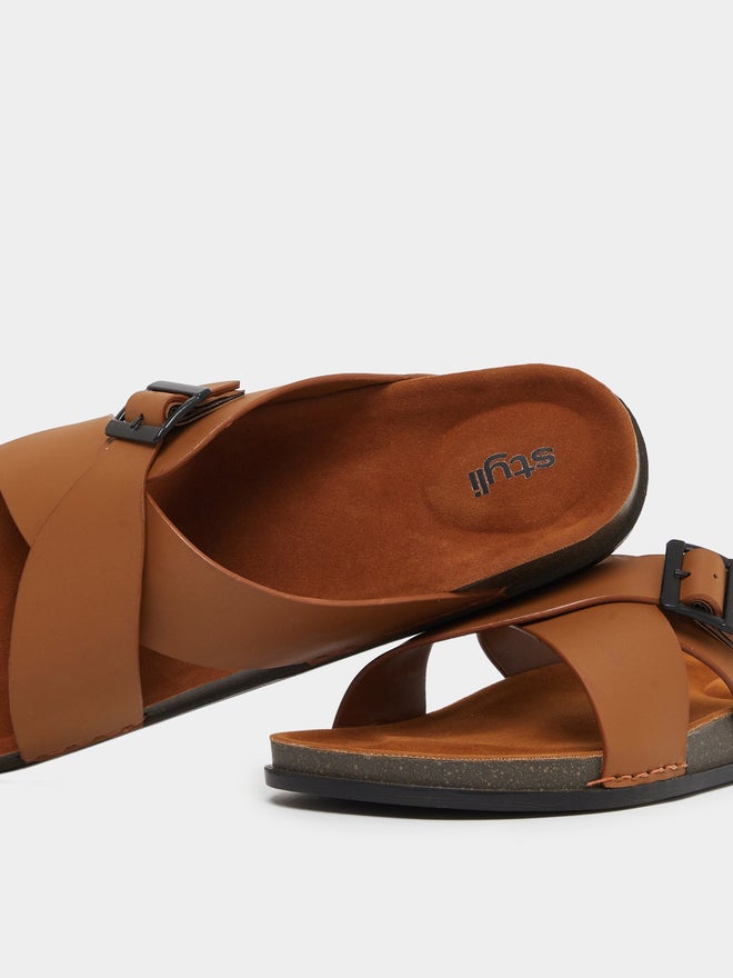 ستايلي صنادل ستايلي بنعل سميك بحزام متقاطع - Image 3