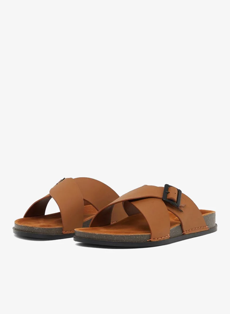 ستايلي صنادل ستايلي بنعل سميك بحزام متقاطع