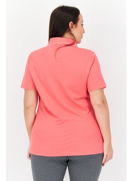 Champion Women Sportswear Fit Short Sleeves Training Polo Shirt, Pink  - Image 4