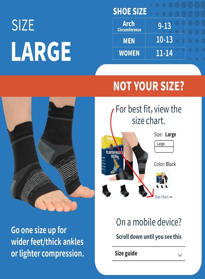 PAPLUS 3 Pairs Ankle Brace for Men and Women, Foot Brace for Plantar Fasciitis and Achilles Tendonitis Relief, Ankle Compression Socks for Women - Image 2