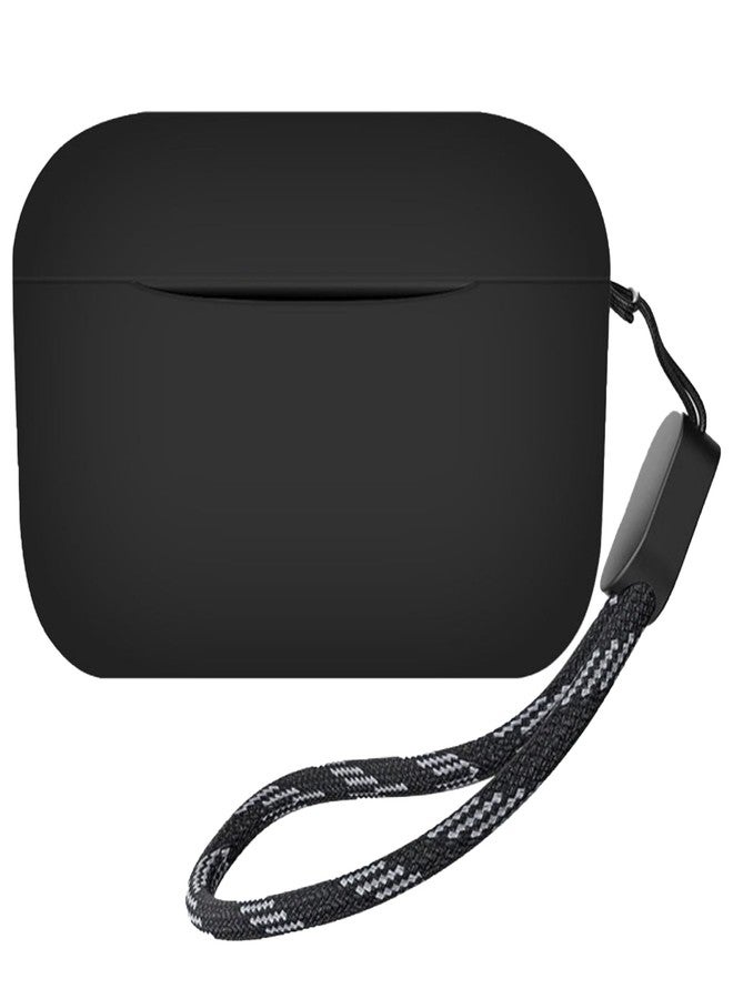USTIYA حافظة USTIYA لسماعات Anker Soundcore A20i غطاء حماية كامل الجسم من السيليكون الناعم مع حبل ملحقات سماعات الرأس فندا كارساسا (أسود) - Image 1