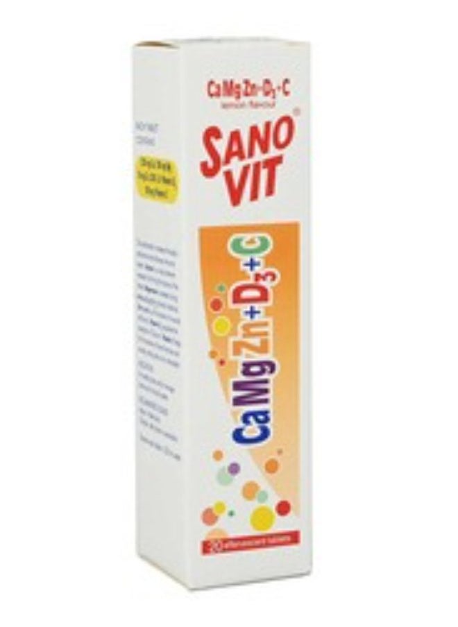 Sanovit Camgzn+D3+C Effervescent Tablets 20’s