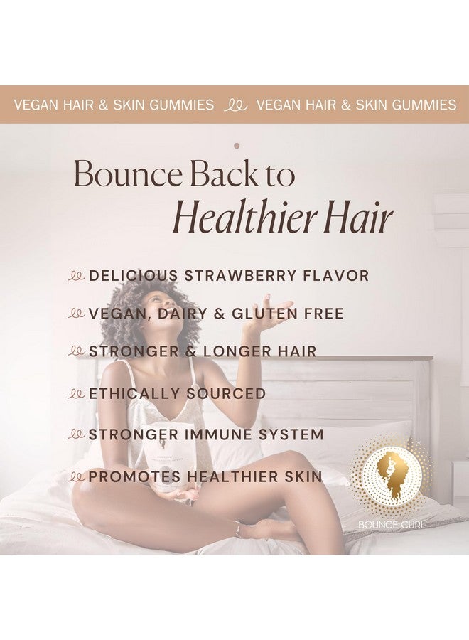 Bounce Curl ج gummies الكولاجين النباتي من باونس كيرل لتعزيز الشعر والبشرة والأظافر، 60 حبة فراولة - Image 5
