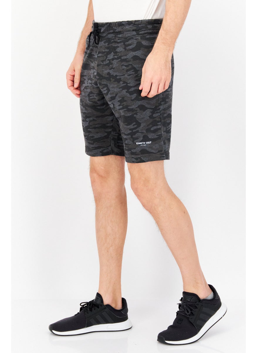 Kenneth Cole - Men Drawstring Camouflage Basic Short, Grey Combo - Image 1
