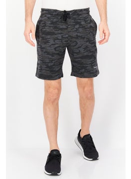 Kenneth Cole Men Drawstring Camouflage Basic Short, Grey Combo  - Image 1