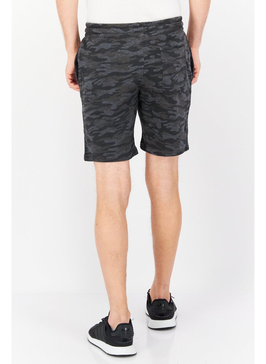 Kenneth Cole - Men Drawstring Camouflage Basic Short, Grey Combo - Image 1