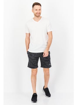 Kenneth Cole Men Drawstring Camouflage Basic Short, Grey Combo  - Image 3