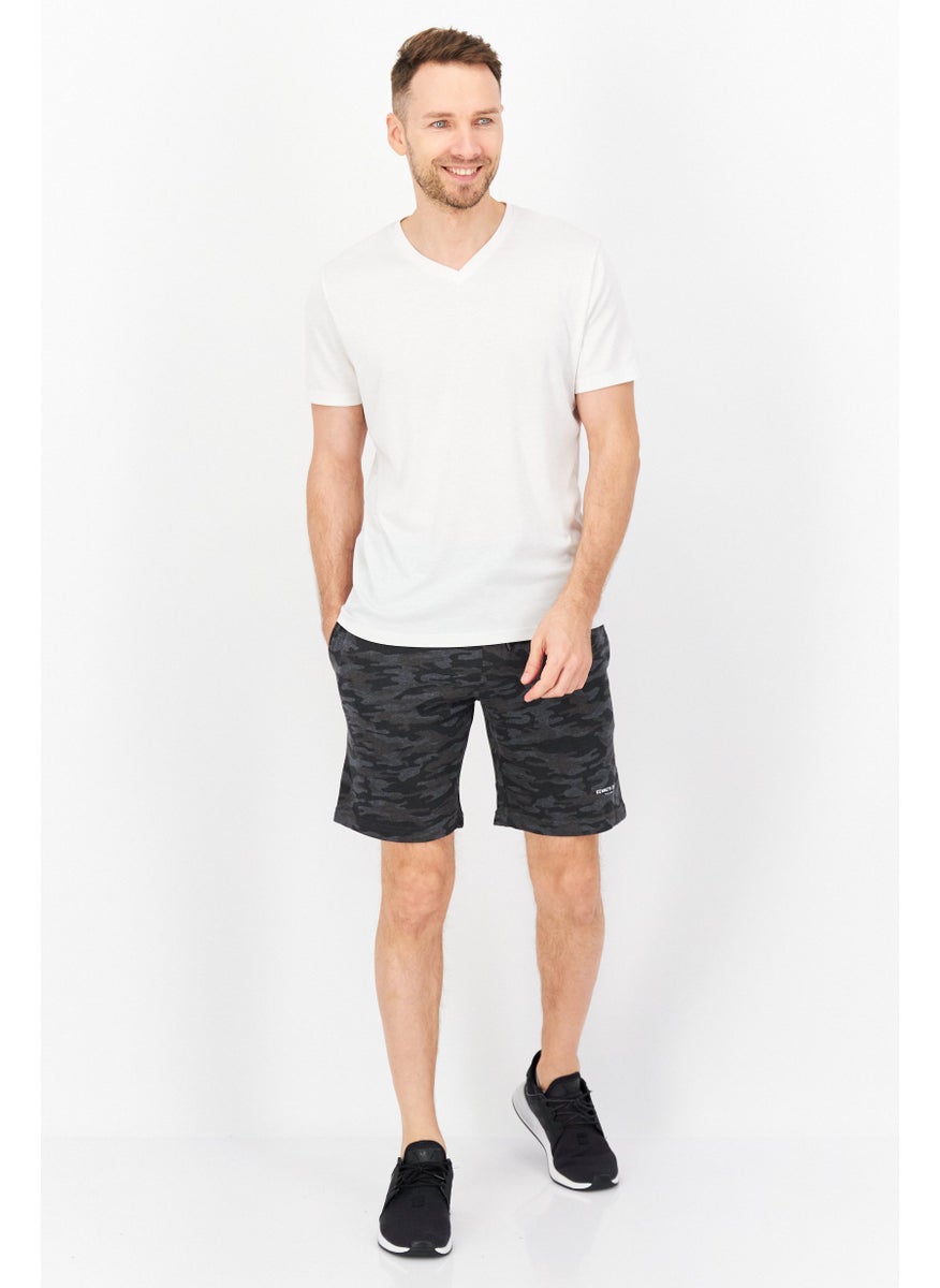 Kenneth Cole - Men Drawstring Camouflage Basic Short, Grey Combo - Image 1