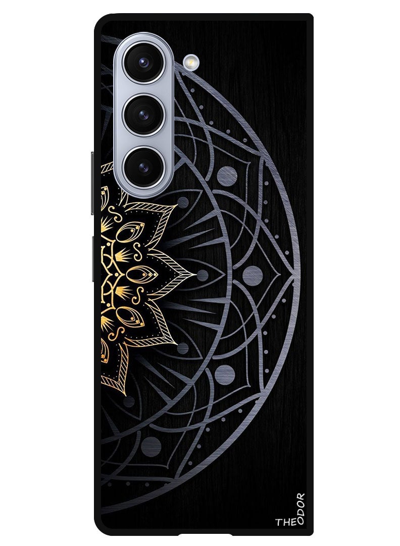 Theodor Protective Case Anti Scratch Shock Proof Bumper Cover For Samsung Galaxy Z Fold 6 Floral Art 2 - Image 1