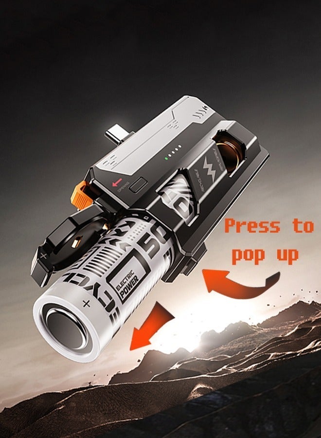 Kelesa Power Bank 25000mAh (total capacity) , charging case with 4 replaceable batteries, power bank with 1 removable battery, 5 batteries in total, Type-C interface, PD22.5W fast charging, compatible with Huawei, Samsung, Xiaomi and iPhone 17, 16 and 15. - Image 4