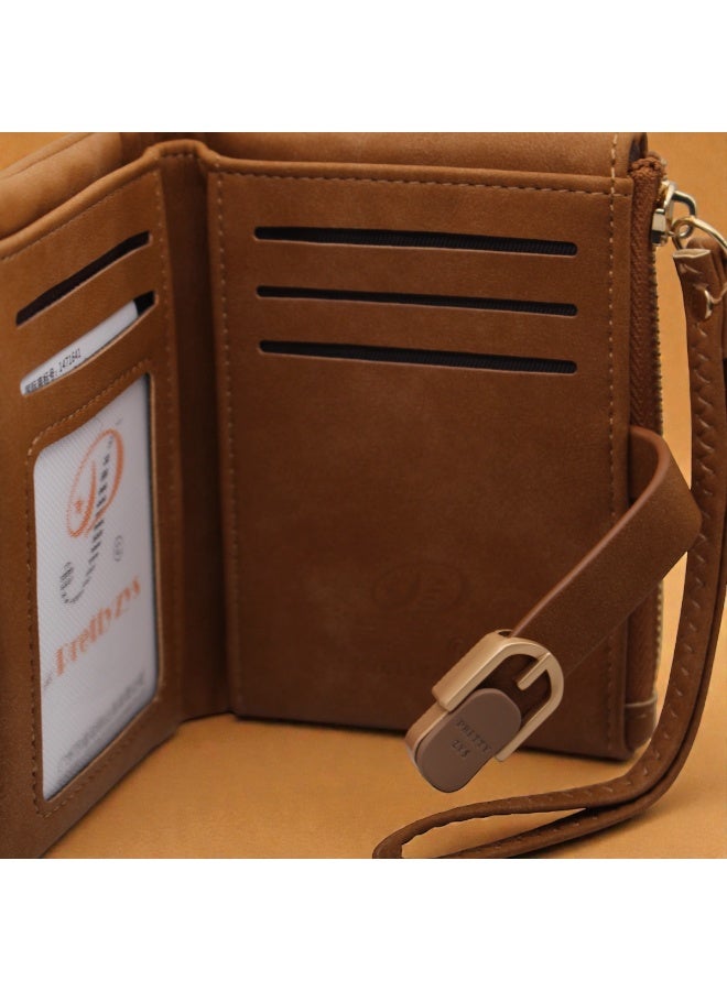 Prettyzys Elegant Compact Women’s Wallet with Zipper & Snap Closure - Image 3