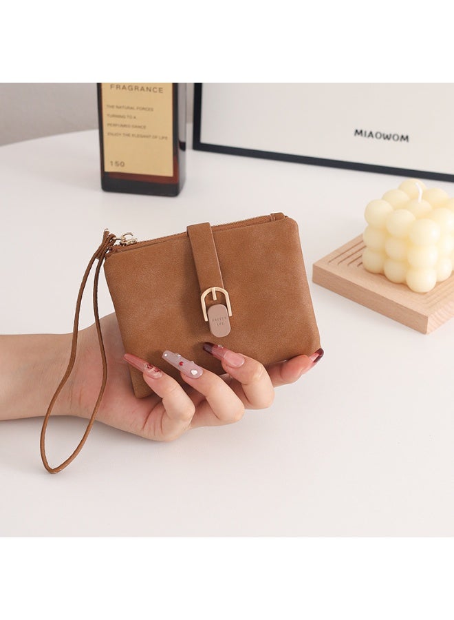 Prettyzys Elegant Compact Women’s Wallet with Zipper & Snap Closure - Image 2