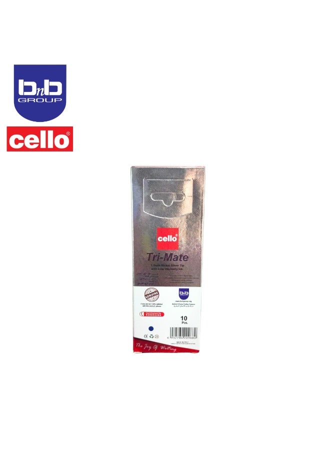 Cello Ball Pen Trimate 0.1mm 10 Pcs Blue and leading-edge technologies - Image 2