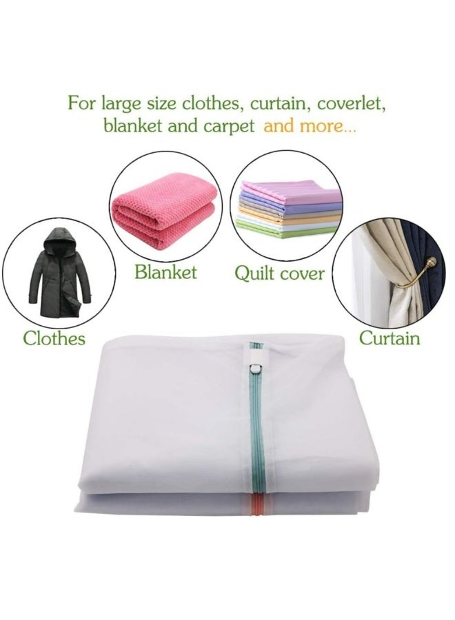 Extra Large Mesh Wash Bags Laundry Bags, 2 Pack 43 x 35 inch Jumbo Delicates Bag for Washing Machine, Large Mesh Bags for Delicates, Coats, Blankets, Bedding, Toys, Pet Items - Image 2