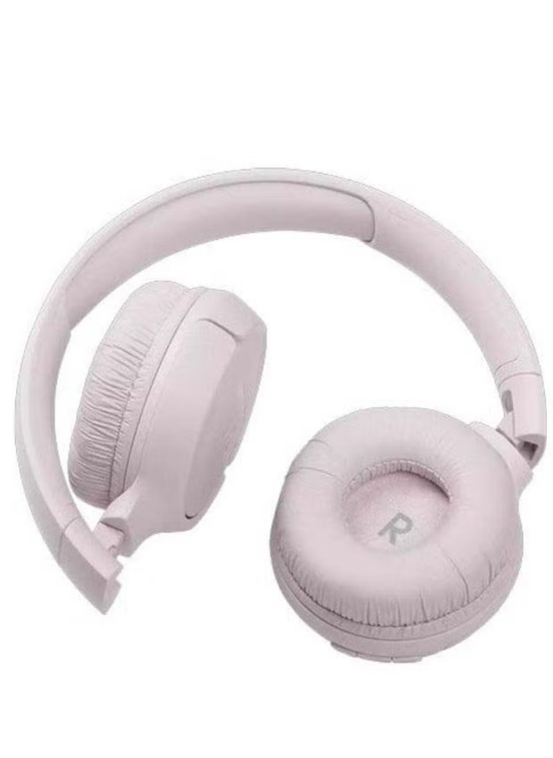 JBL - Tune 760 Bt Wireless Over-Ear Headphones - Pure Bass - 27H Battery - Fast Charging - Fast USB Type C - Foldable Pink - Image 1