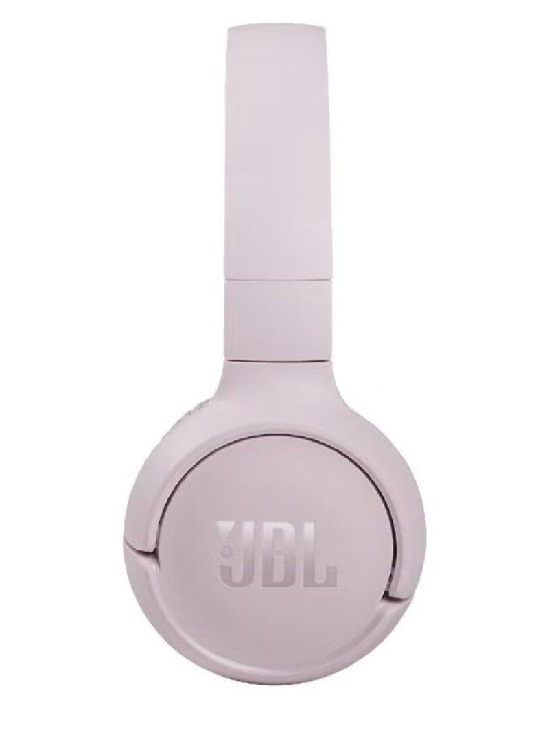 JBL - Tune 760 Bt Wireless Over-Ear Headphones - Pure Bass - 27H Battery - Fast Charging - Fast USB Type C - Foldable Pink - Image 1