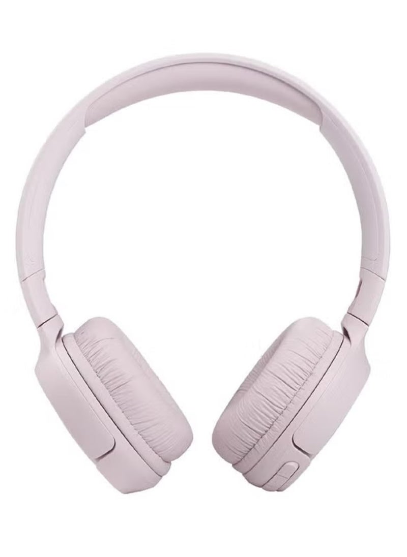JBL - Tune 760 Bt Wireless Over-Ear Headphones - Pure Bass - 27H Battery - Fast Charging - Fast USB Type C - Foldable Pink - Image 1