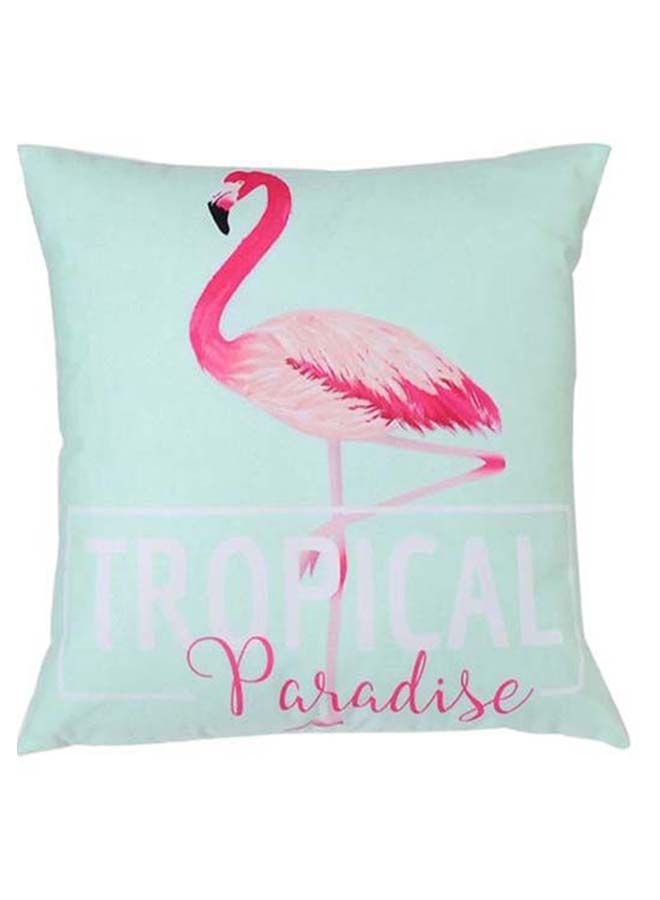 Loquat Decorative Printed Pillowcase Blue/Pink 45 x 45cm - Image 1