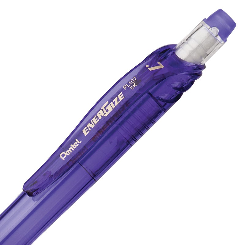 Pentel EnerGize-x Mechanical Pencil (0.7mm) Violet Barrel, Box of 12 (PL107V) - Image 4