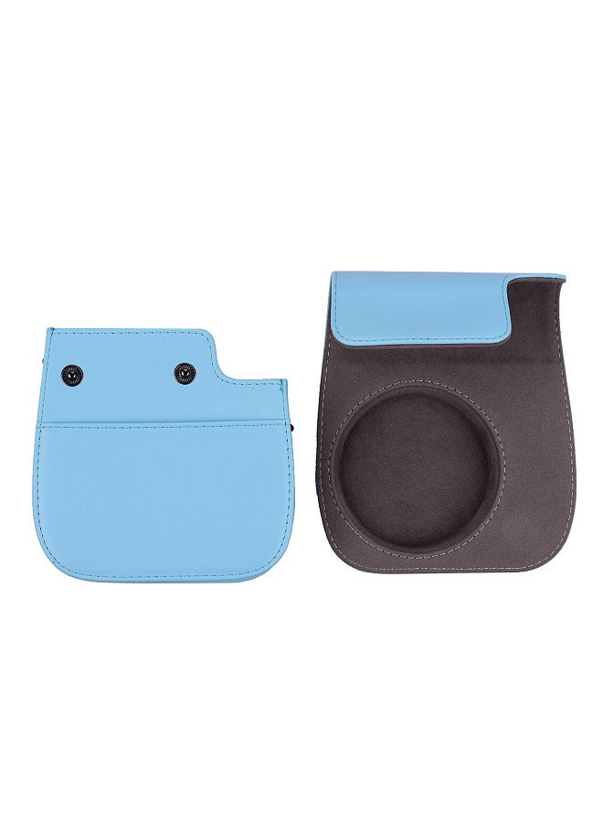 Portable Instant Camera Case Bag Holder PU Leather with Shoulder Strap Compatible with Fujifilm Fuji Instax Mini 11  - Image 3
