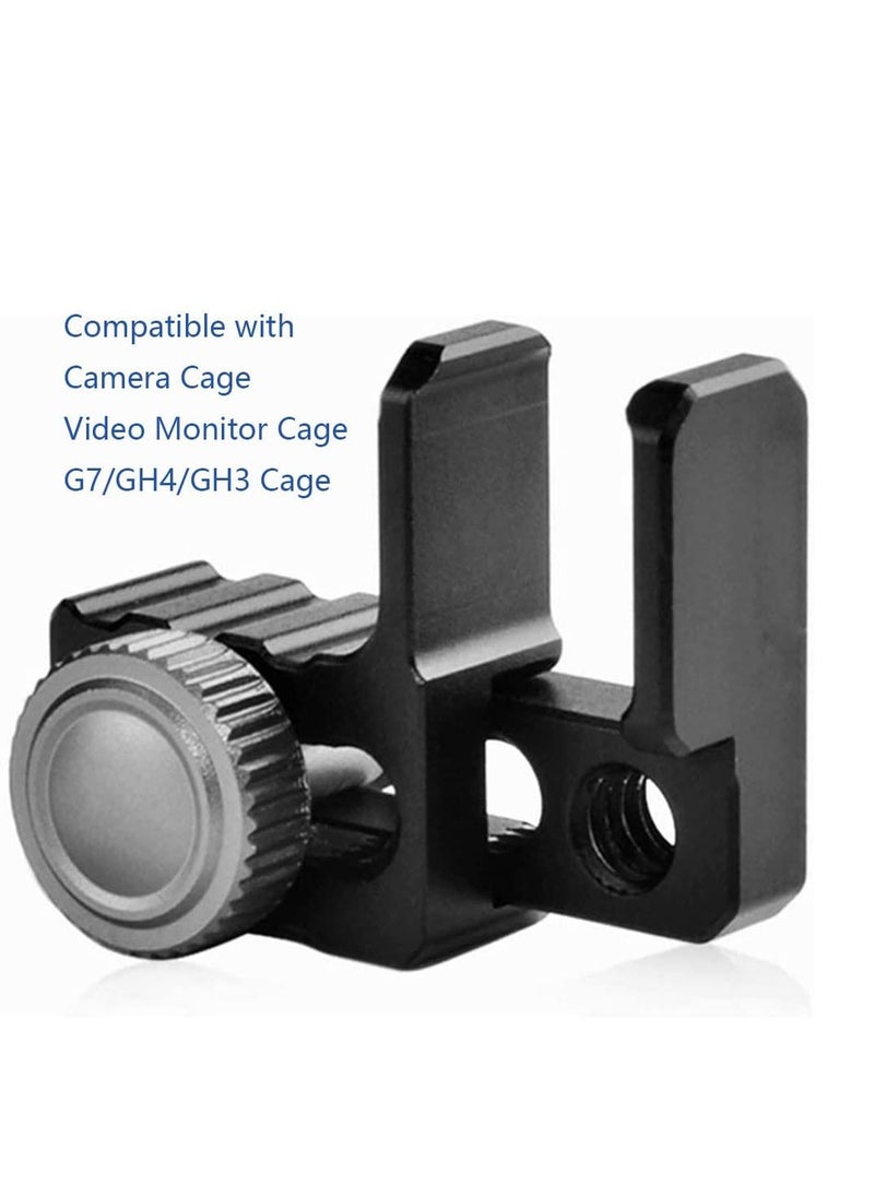 Y&D Camera HDMI USB Cable Lock Clamp with Hand-Twisted Locking Knob Compatible Cage/Video Monitor Cage/G7/GH4/GH3 Cage,Fit for Sony A6400 A6500 A6300 BMMCC Cage  - Image 3