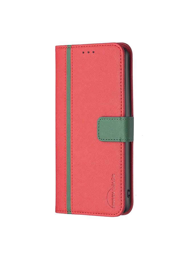 S-TOP Case For Samsung Galaxy A31 BF13 Color Matching Cross Texture Leather Phone Case - Image 2