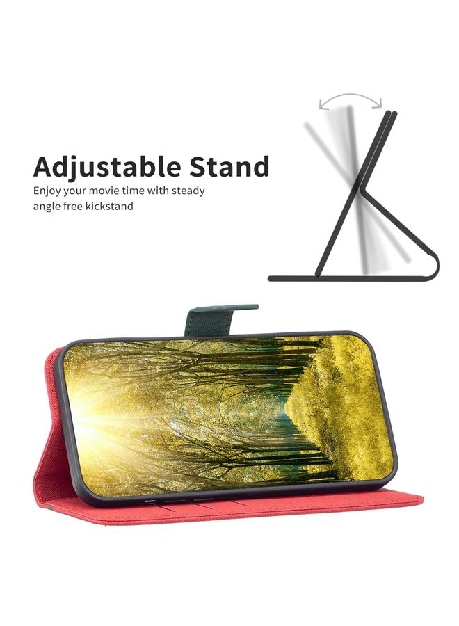 S-TOP Case For Samsung Galaxy A31 BF13 Color Matching Cross Texture Leather Phone Case - Image 4