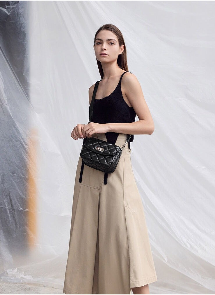 Charles & Keith Cressida Quilted Crossbody Bag  - Image 4