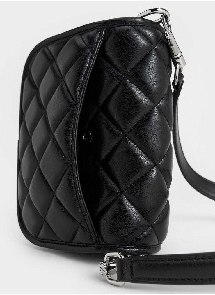 Charles & Keith Cressida Quilted Crossbody Bag  - Image 5