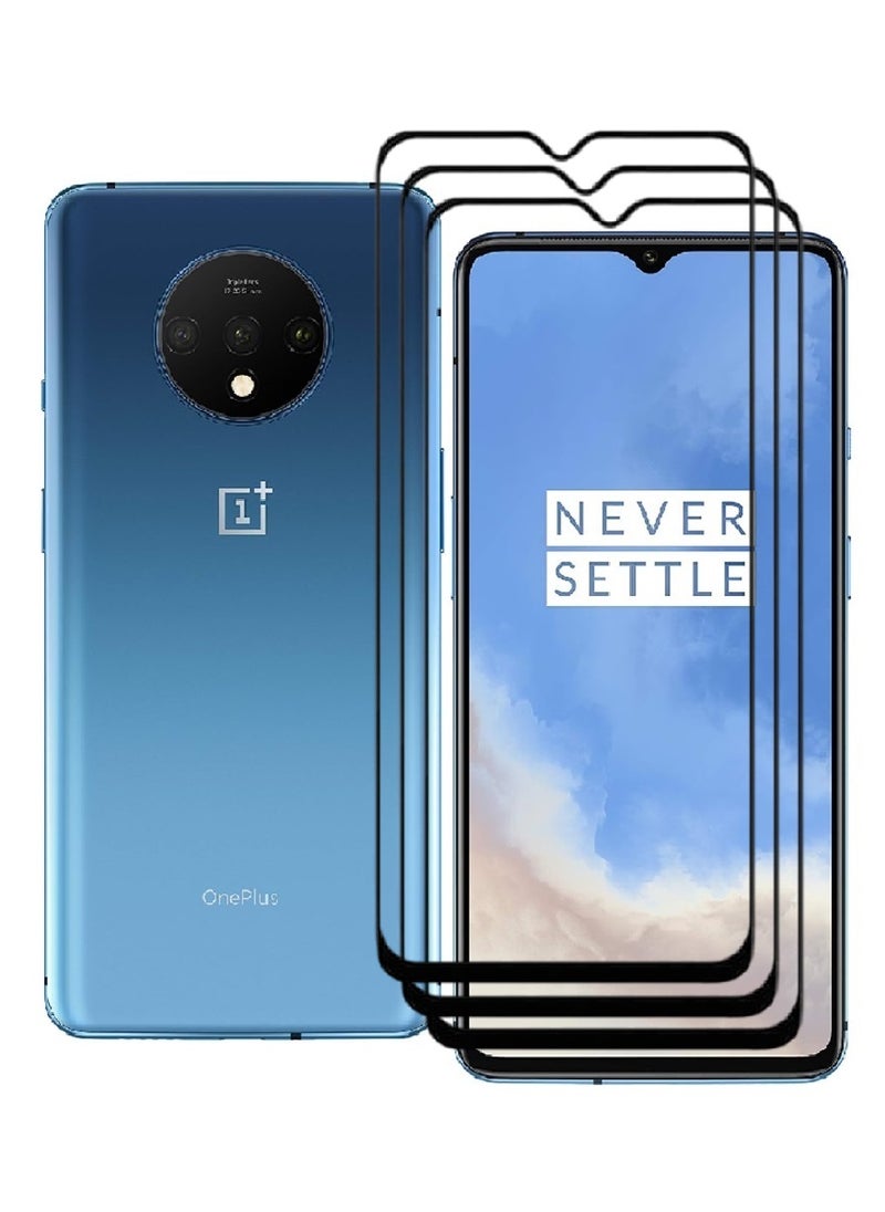 AINA 3 Pieces Tempered Glass Screen Protector 5D Designed For OnePlus 7T Full Glue Edge to Edge Full Screen Coverage And Bubble Free - Image 1