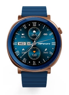HiFuture HiFuture AURORA Smartwatch, 1.43 Inch Amoled Display, Wireless Calling, Magnetic Strap, Syntra AI, IP68 Waterproof, Heart Rate Monitoring, Sleep Quality Analysis, Sports Mode, Blue  - Image 1