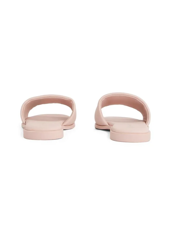 TOMMY HILFIGER Logo Hardware Leather Mule