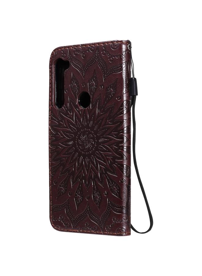 S-TOP Case For Motorola One Fusion Plus Pressed Printing Sunflower Pattern Horizontal Flip PU Leather Case with Holder & Card Slots & Wallet & Lanyard - Image 3
