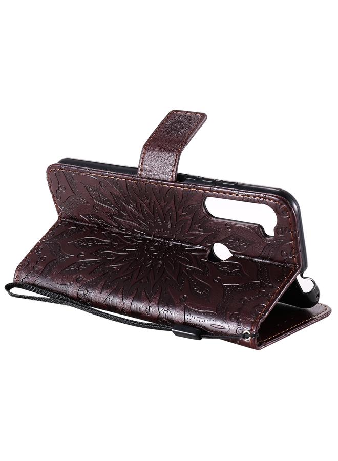 S-TOP Case For Motorola One Fusion Plus Pressed Printing Sunflower Pattern Horizontal Flip PU Leather Case with Holder & Card Slots & Wallet & Lanyard - Image 5