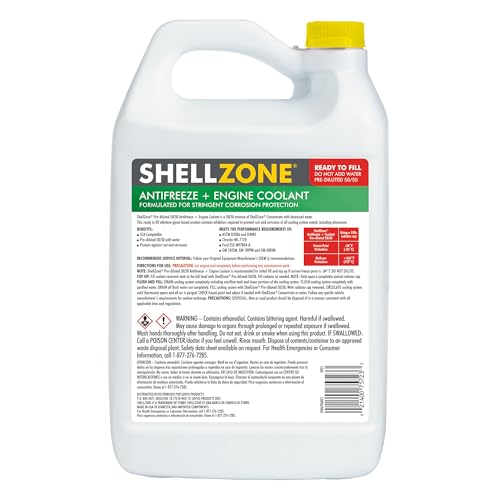 Shellzone 5050 PreDiluted Antifreeze  Coolant 1 Gallon - Image 4