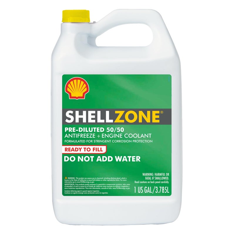 Shellzone 5050 PreDiluted Antifreeze  Coolant 1 Gallon - Image 2