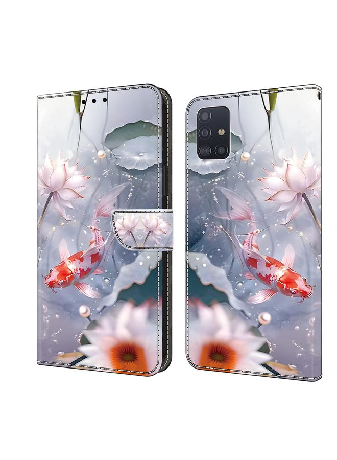 S-TOP Case For Samsung Galaxy A71 4G Crystal Painted Leather Phone case - Image 1