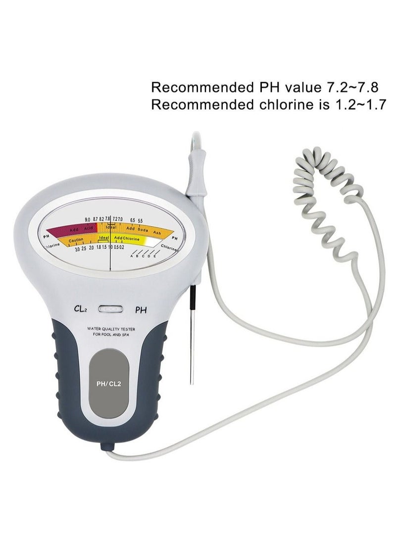 Water & Chlorine Tester – pH and Cl² Pool & Spa Water Testing Tool, Durable Plastic Body, Easy-to-Use, Battery Operated - Image 3